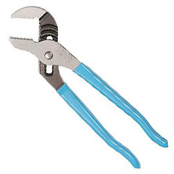 PLIERS STRAIGHT JAW TONUGE & GROOVE 9 1/2IN LONG COATED HANDLES - Channellock Style